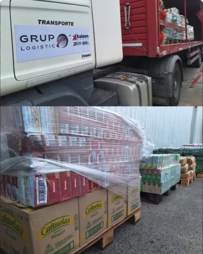 Pallets de alimentos y art&iacute;culos listos para despachar